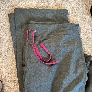 Smitten Gray Pants with Pink Accents
